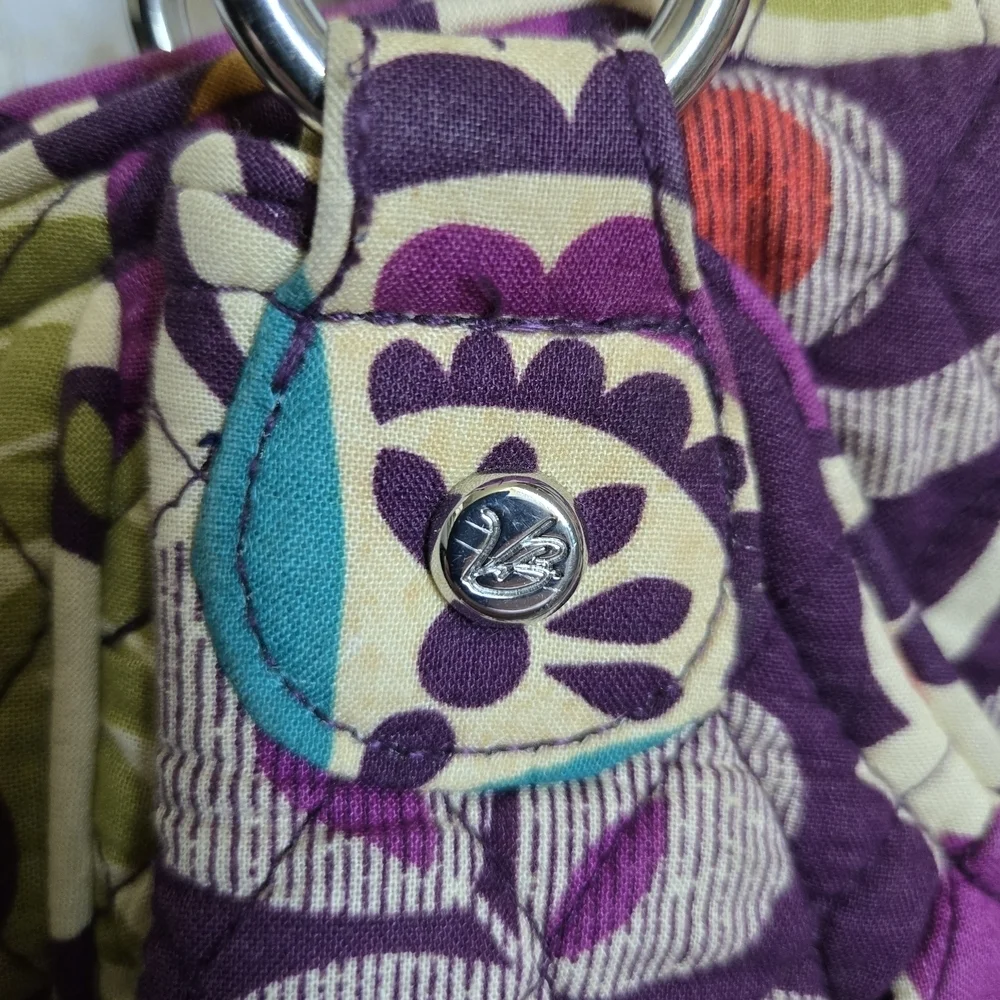 Vera Bradley Purple and Multicolor Shoulder Bag - Picture 2 of 8